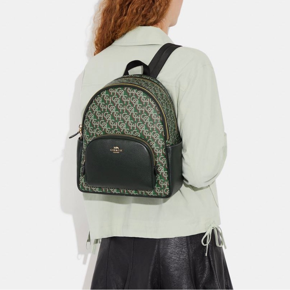 Coach Court Backpack With Coach Monogram Print Cf344